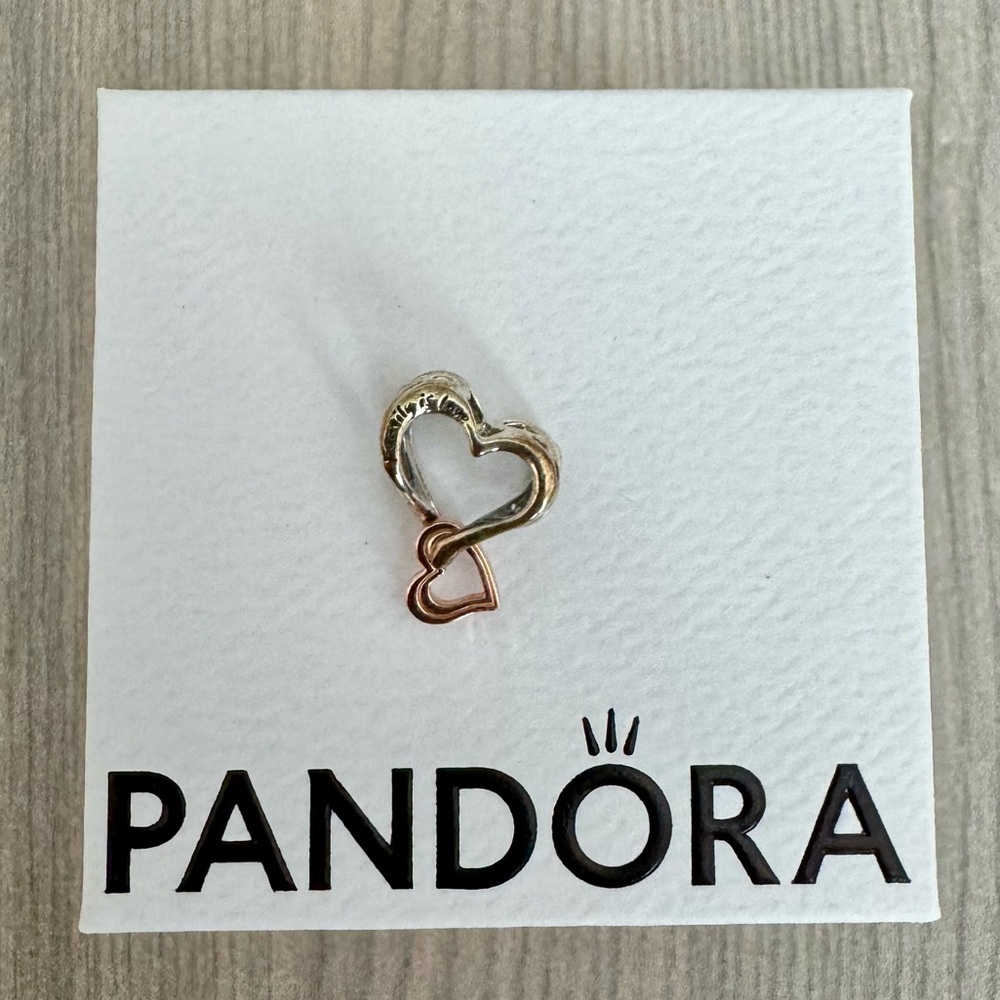 Pandora Two-Tone Heart Charm